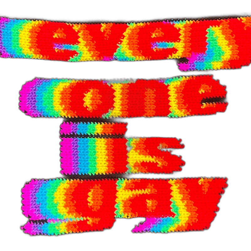 Everyone Is Gay Wall Hanging Tapestry Crochet Pattern